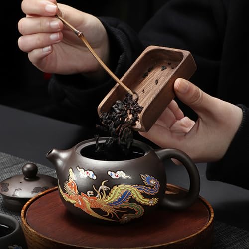 Juego de té chino con tetera dragón de 250 ml y tazas mágicas 5