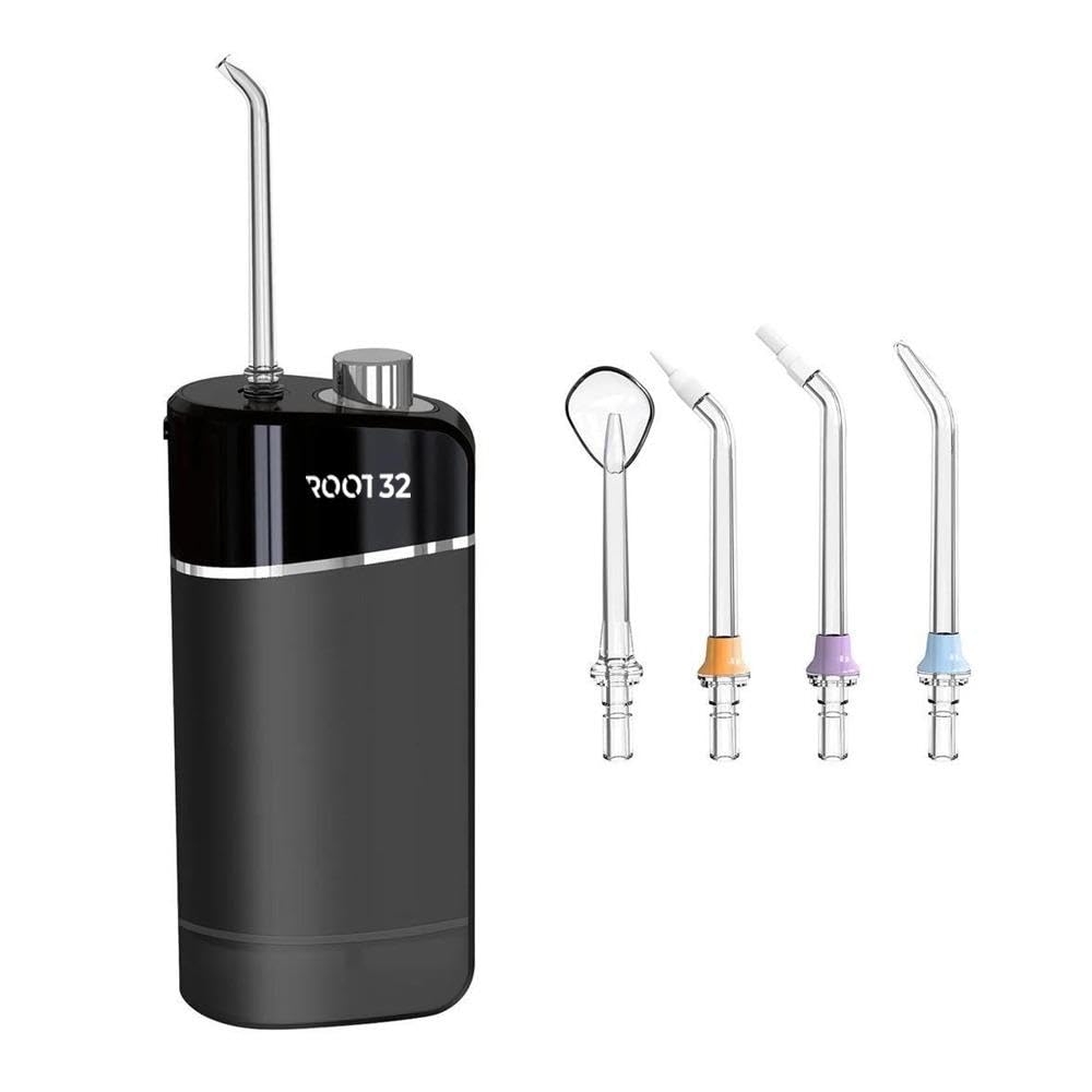 Portable Water Flosser for Dental Care 3 Cleaning Modes, IPX7 Waterproof |Black, 4 Nozzles-image-27
