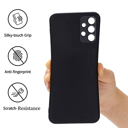 Image of A rtistque Back Cover Case for Samsung Galaxy A73 5G with Camera Protection | Shockproof TPU | Stylish Protective Design | Slim Fit | Ultra Matte | Samsung Galaxy A73 5G Back Cover - Black