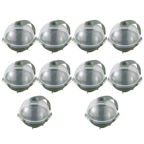 Molde para bolas de hielo Beaupretty de plástico verde 10 piezas miniatura 1