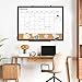 QUEENLINK Dry Erase Calendar Whiteboard for Wall, 24