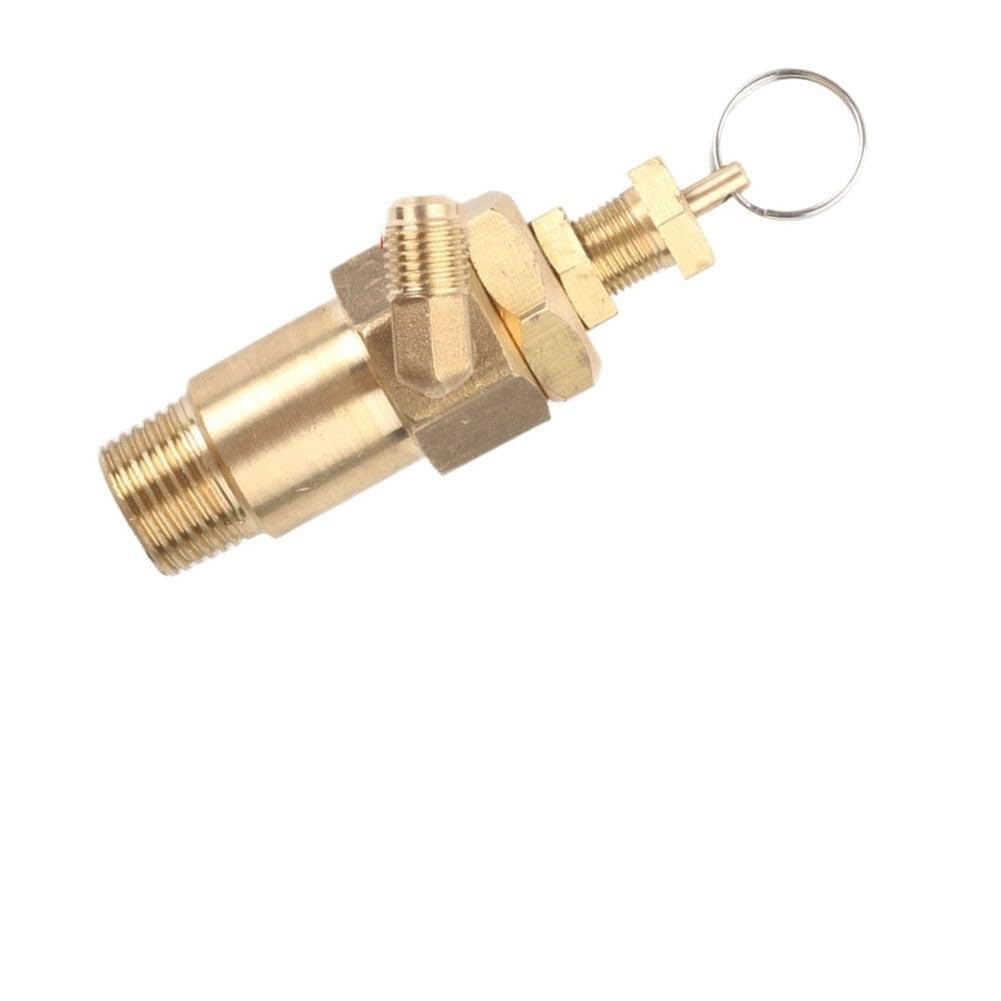 Válvula reguladora de presión de compresor de aire de cobre, control para sistemas de pistón de 1/2 y 3/8 pulgadas, alivio de seguridad de alta presión