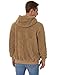 iWoo Mens Casual Loose Sweatshirt Soft Sherpa Fleece Outwear Full-Zip Hooded Pullover Fashion Coat With Pockets (Khaki M)
