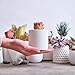PATIKIL Silicone Mould Pot, 3.5x2.8 Inch Concrete Flower Pot Moulds for DIY Succulent Planter Candle Pen Holder Mould, White
