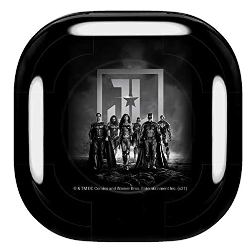Skinit Decal Audio Skin Compatible with Samsung Galaxy Buds Pro - Officially Licensed Warner Bros Justice League Black and White Design