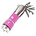 Multi Tool LED Flashlight, All In One Tool Light For Emergency, Camping and Cars By Stalwart (Pink) (With Glass Breaker and Seatbelt Cutter)