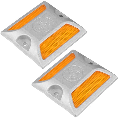 Marcadores Reflectivos de Aluminio para Pavimento 2 Piezas miniatura 1