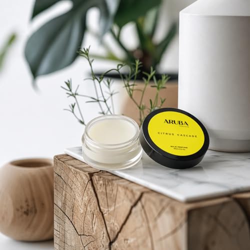 Image of Alcohol Free Citrus Cascade Solid Perfumes | Wax Perfumes for Men & Women |Cologne | Strong & Lasting Fragrance | Gifting Pack for Him & Her