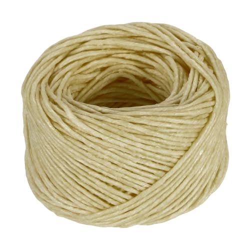 Patikil Mecha De Cera De Abeja De 98 Pies, Mechas Para Velas De 80 Mm Bien Recubiertas Con Cera De Abeja Natural Para Encendedor De Mechas De Vela, Beige Claro 2 Mm