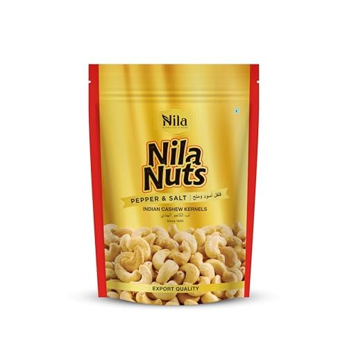 NilaNuts Pepper & Salt Coated Cashew Nuts 240 Grade Premium Cashew | Pepper & Salt Coated Cashew Pouch Pack, 850 gm (B0D37FF6W1) Amazon Price History, Amazon Price Tracker