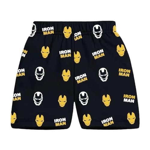 Image of Kuchipoo Marvel Boys Printed Cotton Shorts | Superheroes | Iron Man | Spider-Man | Hulk | Thor | Captain America | Pack of 5