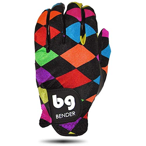 Bender Gloves - Women's Golf Glove, Durable Spandex Material, Unique Golf Gloves Women Right Handed Golfer (Wear On Left)