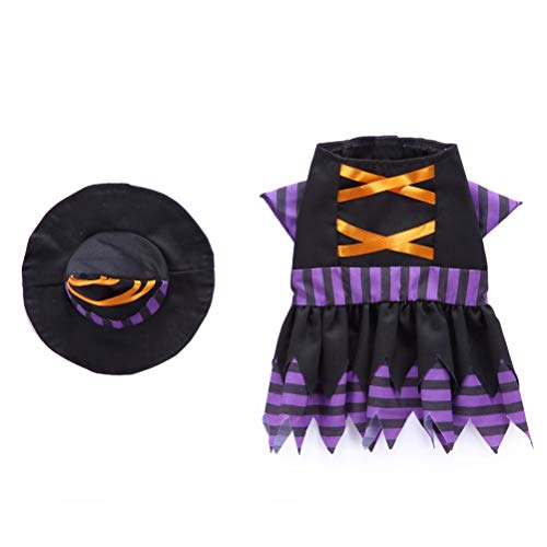 de animal de estimação engraçado de Halloween roupas de cosplay de bruxa criativa para perros pequeñ
