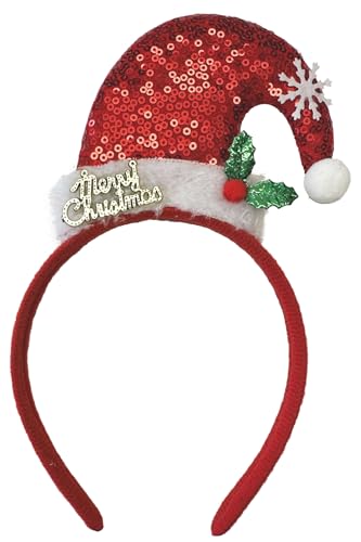 Das Kostümland Nikolausmütze - Haarreif Weihnachtself 414027 | Rot...