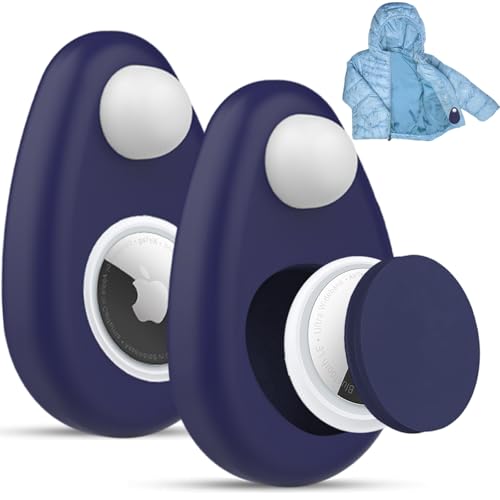 La Mejor Selección de Fundas para Niño comprados en linea. 48 Genérico Paquete de 2 Porta Airtag para Niños, Funda para Airtag con Pin Invisible,Funda Protectora Antipérdida para Airtags, Adecuado para Niños, Ancianos, Mascotas, Mochila,...