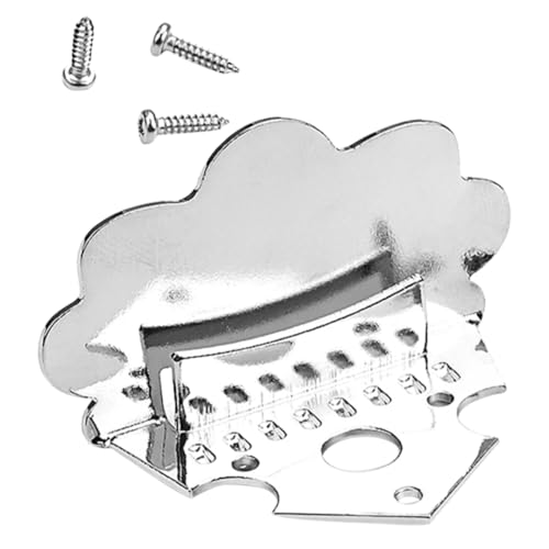 LIFKOME 1 Set Mandolin String Accessory Chrome Mandolin Tailpiece Bridge for Enhanced Sound and Precision Tuning Simple Installation present for Musicians