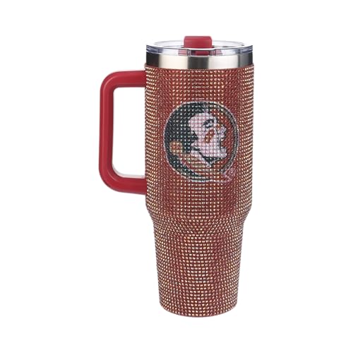Image of The Memory Company Officially Licensed 40oz TC Bling Game Day Tumbler with Vintage Logo, Florida State University