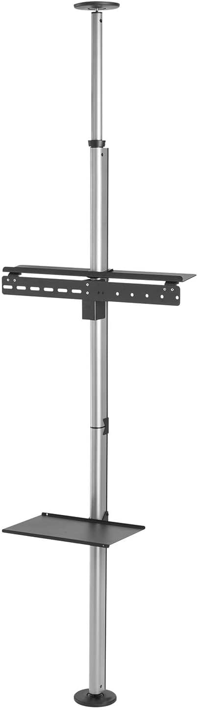 Techly 105612 Supporto da Pavimento a Soffitto per TV LCD/LED/Plasma 37-70 Silver