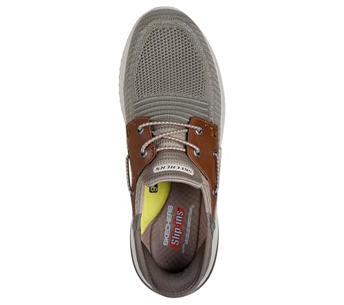 Skechers Men's Delson 3.0 - Roth - TPBR - 12 Wide Taupe/Brown