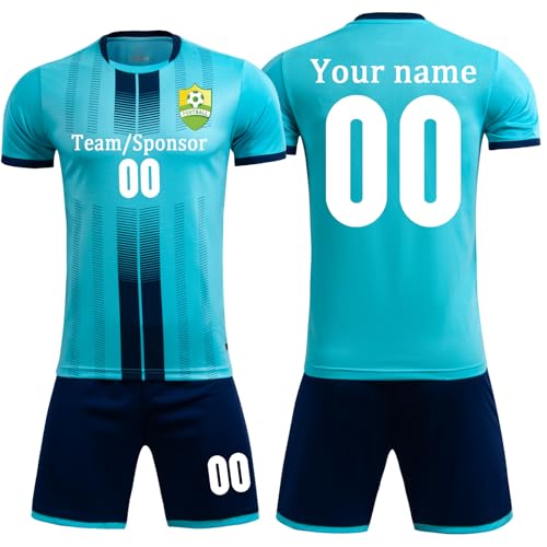 Custom Soccer Jersey Personalized Soccer Uniform for Kids Boys Mens Team Name Number Customize soccer outfit