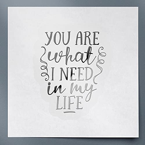 Andver Metallic Silver Decal Sticker Set