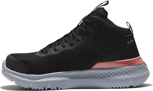Timberland PRO Timberland PRO Women's Setra Mid Composite Safety Toe Industrial Athletic Work Shoe, Black/Rose Gold, 5.5 M US