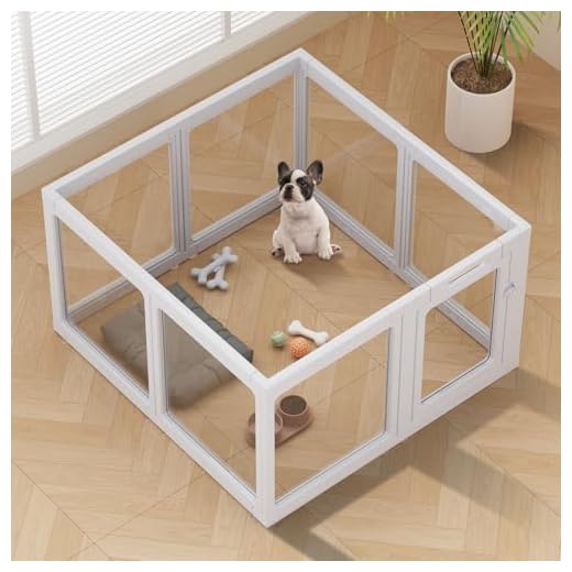 Clear Acrylic Dog Playpen for Small Pets