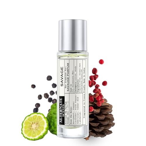Image of Alternate Scents Savage Long Lasting 40ml Perfume For Man |Strong& long Lasting with 30% Oil Concentration| Spicy Fresh Woody| Fragrance From France | Made In India|