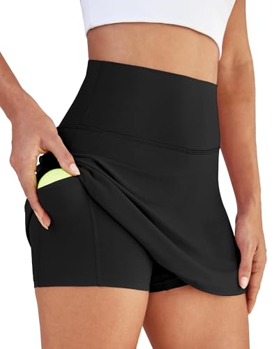 Womens Skort Tennis Skirt with Pocket Shorts Mini Golf Skirts High Waisted Athletic Skorts Summer Workout2