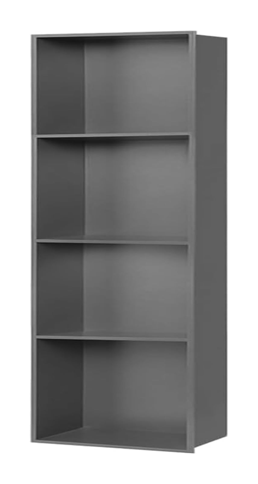 AYCDL Stainless Steel Shower with Built-in Storage One-Piece Design for Bathroom nization Space-Saving Solution Modern Shower Shelf,Grigio-120x28x12.5cm