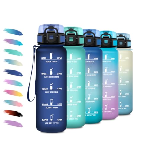 Trinkflasche Kinder 500ml, Trinkflasche mit Filte, Kohlensäure Geeignet, Auslaufsicher, Motivierende Wasserflasche mit Zeitmarkierung, Sportflasche für Fitness, Camping, Fahhrad, Wandern, Yoga Trinkflasche Kinder 500ml, Trinkflasche mit Filte, Kohlensäure Geeignet, Auslaufsicher, Motivierende Wasserflasche mit Zeitmarkierung, Sportflasche für Fitness, Camping, Fahhrad, Wandern, Yoga