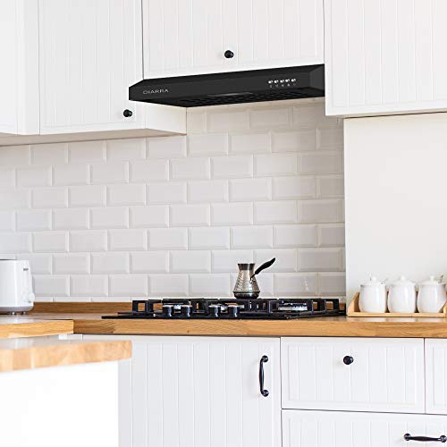 CIARRA CBCB6903 Afzuigkap 60 cm Afzuigkap, Onderbouwkap, Afzuigkap, Muurkap, Energie-Efficiëntieklasse-C Afvoerlucht/recirculatiemodus Drukknopschakelaar - Image 7