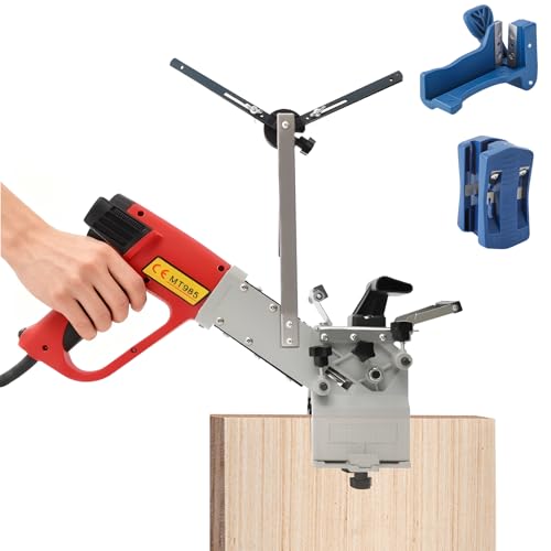 Professional Edge Banding Machine, 110V Portable Woodworking Tool, 2000W, Red, with Temperature Control, for Straight and Curved Edges