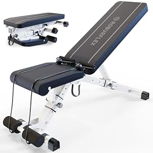 Adjustable/Foldable Workout Exercise Bench for Home Gym, Weightlifting and Strength Training – 8x4x3x2 Positions- 700 Pounds Load