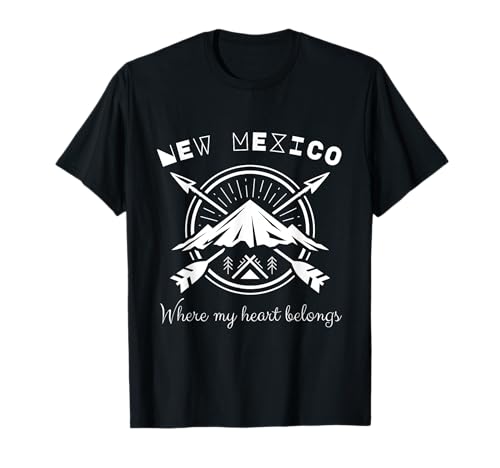 Donde pertenece mi corazón Nuevo México Viajes Camiseta