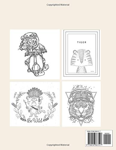 Tiger Coloring Book: Coloring Toy Gifts for Kids or Adults | Cute Easy and Relaxing Realistic Animal Large Print Birthday Gifts image 2