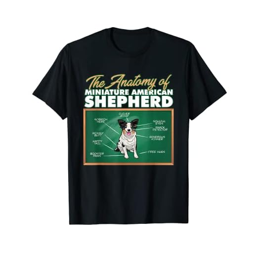 Anatomy Of A Miniature American Shepherd Funny Mini Shepherd T-Shirt