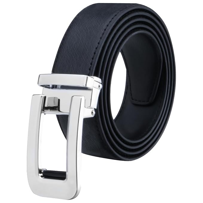 just-style Men's PU Leather Auto-lock Belt-picture-19