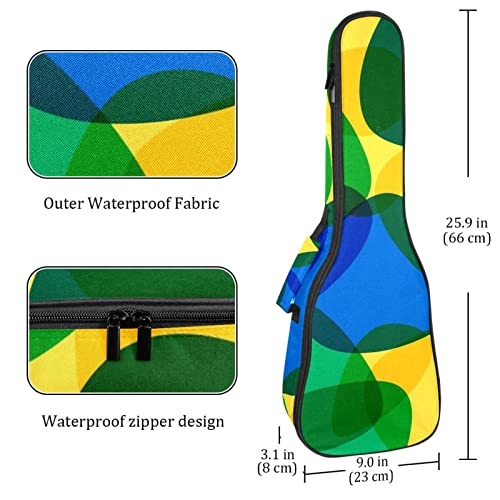 Housse pour ukulélé brésilien jaune et vert avec rembourrage en éponge de 10 mm d’épaisseur 53,3 cm avec sangles… - Les Beatles, Paul McCartney, John Lennon, RIngo Starr, George Harrison Housse pour ukulélé brésilien jaune et vert avec rembourrage en éponge de 10 mm d'épaisseur 53,3 cm avec sangles… – Image 5