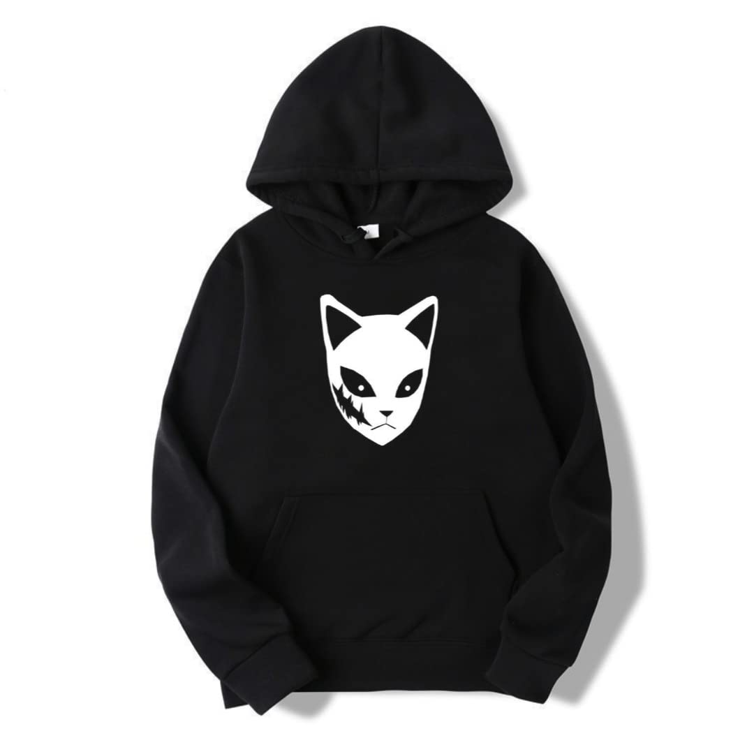 DarkbuckHoodies for Men and Women Demon Slayer Sabito Anime Hoodie Unisex Pure Cotton Casual Wear Hooded Sweatshirt