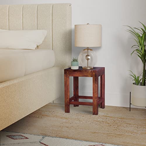 Image of Amazon Brand - Solimo Stellan Side Table (Sheesham Wood with Honey Finish)