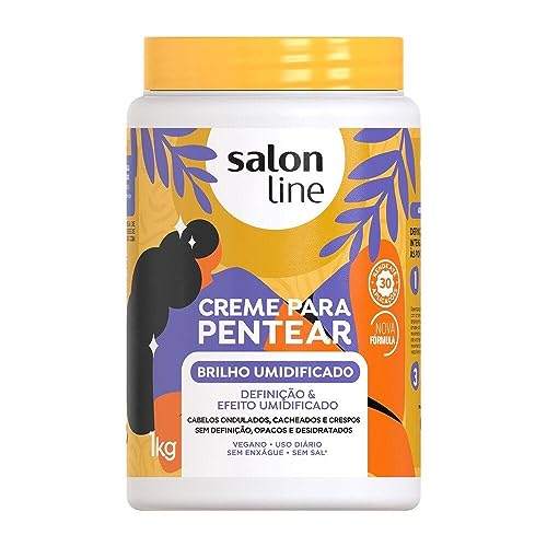Crème peignante Salon Line soin cheveux bouclés frisés crépus 1000g