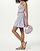 The Drop Women's Rosalia Smocked Waist Mini Skirt, Purple Paisley Print, L