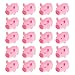 NUOBESTY 20 Piezas de Goma de Cerdo de Juguete de Baño para Bebés Chirriar de Látex Cerdos de Bebé Juguete de Baño para Mascotas Juego Interactivo de Agua Chorros de Agua para Niños