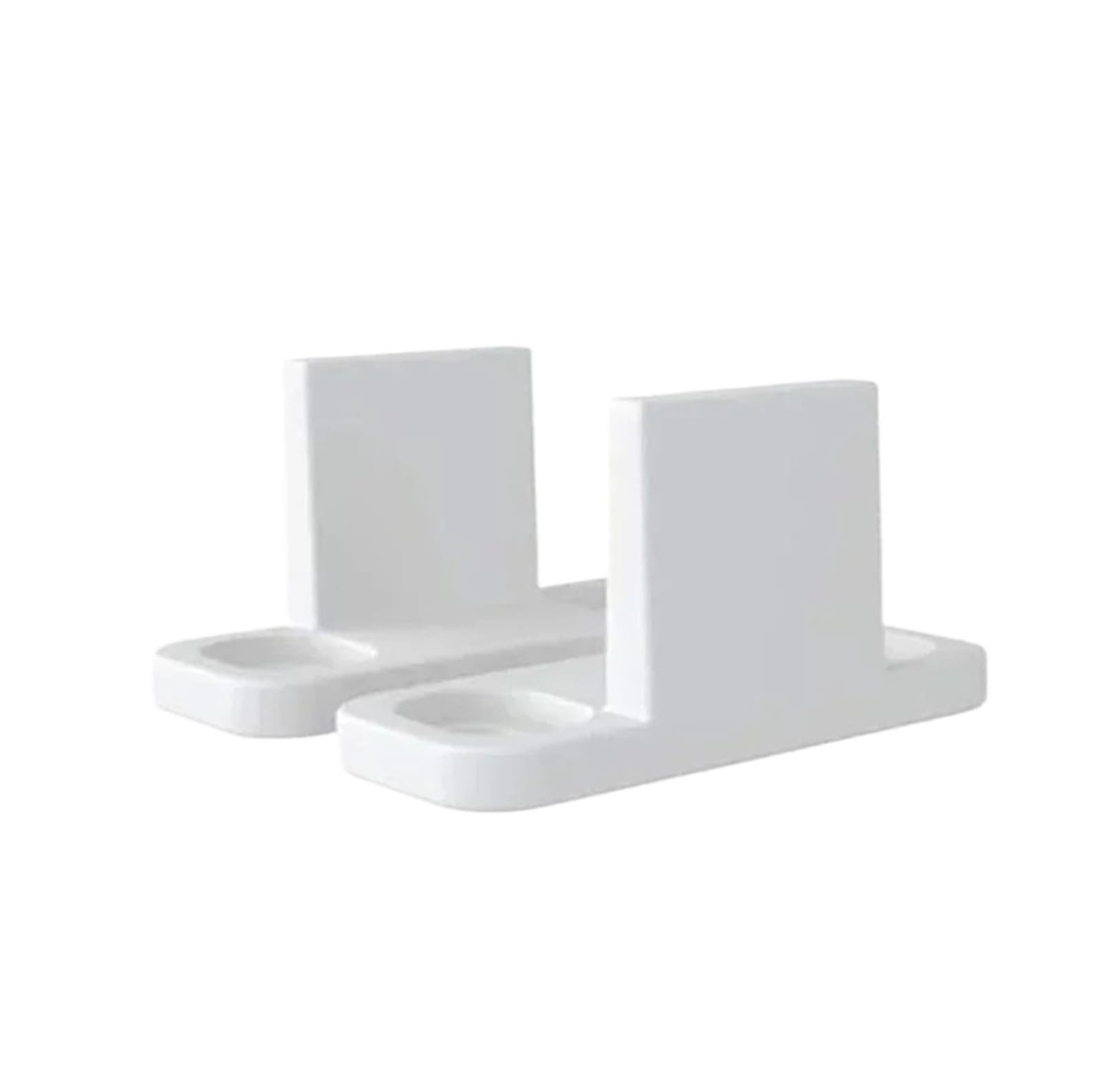 HQYCL 2pcs Plastic Sliding Bottom L-Guide Floor Guide Replacement for Sliding Barn Door Hardware Clip Door Hardware Accessories