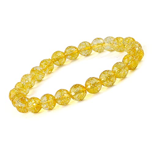 Image of Reiki Crystal Products Certified Natural Crystal Stone 8 mm Diamond Cut /Faceted Beads Bracelet for Men & Women | Reiki Charged Gemstone Bracelet | Multiple Crystal Variants Available