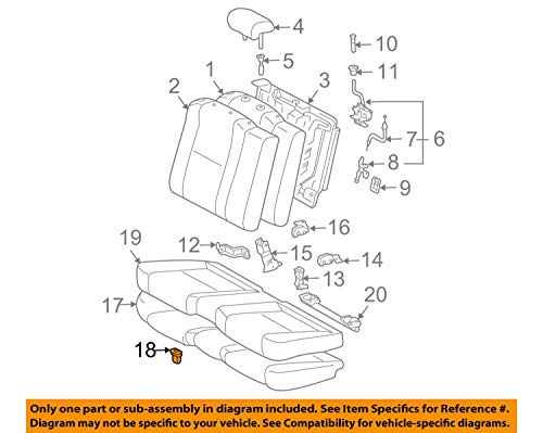 TOYOTA (トヨタ) 純正部品 リヤシートクッションロック フック 品番72693-12080