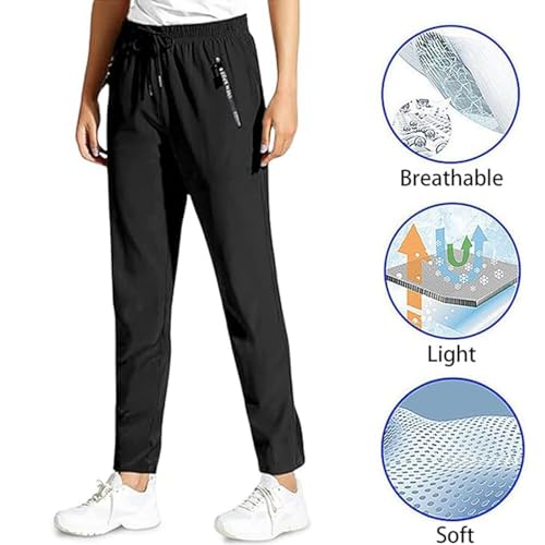 Comfy Fit Pants for Women,StretchActive - Women's Ultra Stretch Ice Silk Comfort Casual Pants2