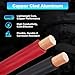 1/0 Gauge Wire 1/0 AWG Battery Cable (20FT Red+20FT Black), Copper Clad Aluminum CCA Amp Wiring Kit, Automotive Wire with Terminals Connectors, for Car Audio Speaker, Marine, RV Trailer, Welding Cable