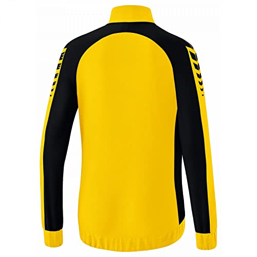 Erima Damen Six Wings Präsentationsjacke (1012220), gelb/schwarz, 38 – Ansicht 2